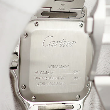 腕時計 カルティエ Cartier サントス ドゥ カルティエ MM W2SA0016 自動巻き メンズ K18YG×SS コンビ ローマン 青針