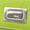 フェンディ FENDI ピーカブー セレリア 6連 グリーン×ブラウン レザー キーケース シルバー金具 緑 茶
