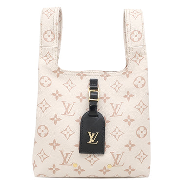 ルイヴィトン LOUIS VUITTON アトランティス BB M24408 モノグラムデュンヌ レザー モノグラムデュンヌキャンバス ハンドバッグ ゴールド金具 ショルダーストラップ欠品
