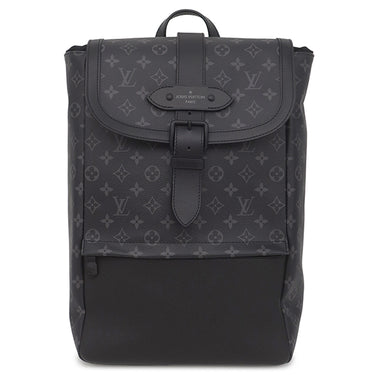 ルイヴィトン LOUIS VUITTON ソミュール バックパック M45913 モノグラムエクリプス レザー モノグラムエクリプスキャンバス リュック・デイパック マットブラック金具 黒