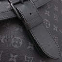 ルイヴィトン LOUIS VUITTON ソミュール バックパック M45913 モノグラムエクリプス レザー モノグラムエクリプスキャンバス リュック・デイパック マットブラック金具 黒