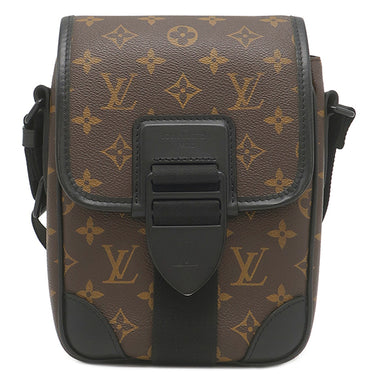 ルイヴィトン LOUIS VUITTON アーチー メッセンジャー M46442 モノグラムマカサー モノグラムマカサー ショルダーバッグ ブラック金具 茶 黒