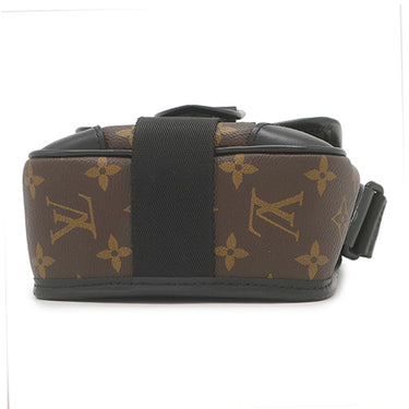 ルイヴィトン LOUIS VUITTON アーチー メッセンジャー M46442 モノグラムマカサー モノグラムマカサー ショルダーバッグ ブラック金具 茶 黒