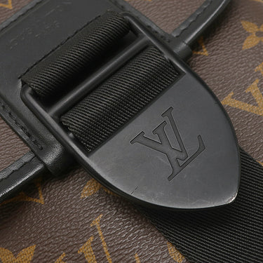 ルイヴィトン LOUIS VUITTON アーチー メッセンジャー M46442 モノグラムマカサー モノグラムマカサー ショルダーバッグ ブラック金具 茶 黒