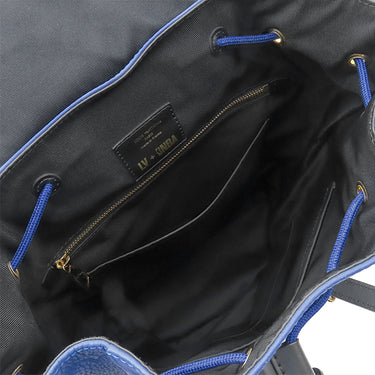 ルイヴィトン LOUIS VUITTON クリストファー MM M21104 ブルー レザー トリヨンレザー リュック・デイパック ゴールド金具 NBAコラボ LV バスケットボール