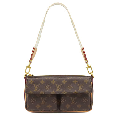 ルイヴィトン LOUIS VUITTON ヴィヴァシテ M46999 モノグラム モノグラムキャンバス ショルダーバッグ ゴールド金具 茶 ショルダー
