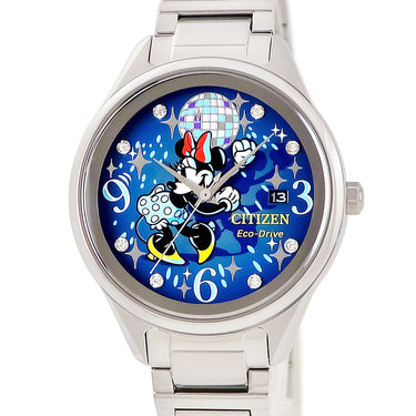 腕時計 シチズン CITIZEN エコドライブ ダンシング ミニー FE6106-52W クオーツ レディース 未使用 クリスタル ディズニー コラボ