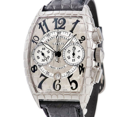 腕時計 フランクミュラー FRANCK MULLER トノウカーベックス アイアンクロコ クロノグラフ 8880CC AT IRON CRO 自動巻き メンズ デイト