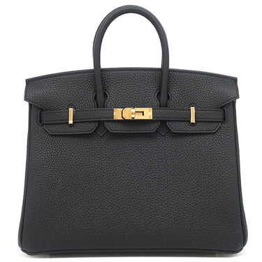 エルメス HERMES バーキン25 ブラック トゴ ハンドバッグ ゴールド金具 新品 未使用 黒 2025年製