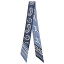 エルメス HERMES ツイリー ブルージーン×マリン×ホワイト シルク スカーフ 新品 未使用 【CHEVAL DE COEUR BANDANA/シュヴァル ドゥ クール バンダナ】