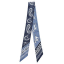 エルメス HERMES ツイリー ブルージーン×マリン×ホワイト シルク スカーフ 新品 未使用 【CHEVAL DE COEUR BANDANA/シュヴァル ドゥ クール バンダナ】