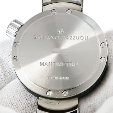 腕時計 ジュリアーノ・マッツォーリ Giuliano Mazzuoli マノメトロ MBCP05 自動巻き メンズ ブロンズ×SS ホワイト 3針 アラビア 2時位置リューズ