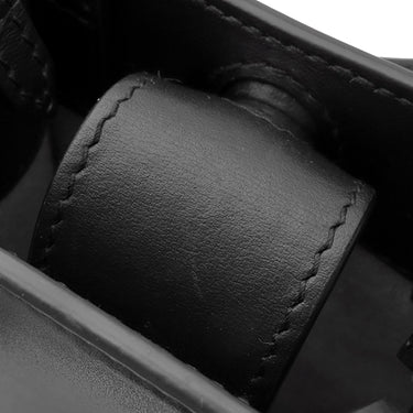 ジミーチュウ JIMMY CHOO MINI N/S TOTE ANR ブラック レザー 2WAYバッグ シルバー金具 トート ショルダーバッグ 黒