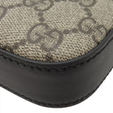 グッチ GUCCI GGスプリーム メッセンジャーバッグ 779865 ベージュ×ブラック GGスプリームキャンバス レザー ショルダーバッグ シルバー金具