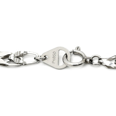 ノンブランド NON BRAND エメラルド 2.55ct ダイヤ ペンダント プラチナシルバー Pt950 エメラルド ダイヤモンド Pt850(チェーン) ネックレス 緑 ペアシェイプカット デザインチェーン プラチナ