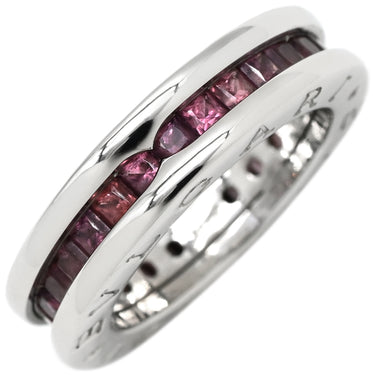 ブルガリ BVLGARI ビーゼロワン B-zero1 リング XS ホワイトゴールド K18WG ガーネット #47(JP7) リング 指輪 750 18金 WG 1バンドリング ガーネット 7号