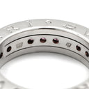 ブルガリ BVLGARI ビーゼロワン B-zero1 リング XS ホワイトゴールド K18WG ガーネット #47(JP7) リング 指輪 750 18金 WG 1バンドリング ガーネット 7号
