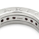 ブルガリ BVLGARI ビーゼロワン B-zero1 リング XS ホワイトゴールド K18WG ガーネット #47(JP7) リング 指輪 750 18金 WG 1バンドリング ガーネット 7号