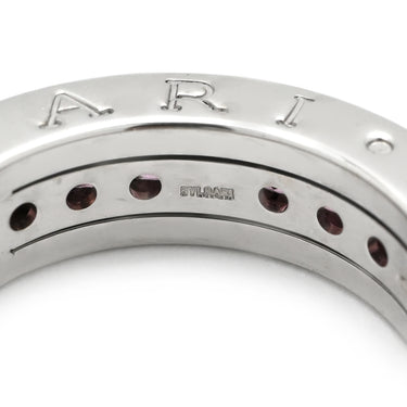 ブルガリ BVLGARI ビーゼロワン B-zero1 リング XS ホワイトゴールド K18WG ガーネット #47(JP7) リング 指輪 750 18金 WG 1バンドリング ガーネット 7号