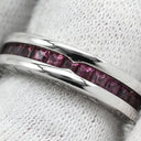 ブルガリ BVLGARI ビーゼロワン B-zero1 リング XS ホワイトゴールド K18WG ガーネット #47(JP7) リング 指輪 750 18金 WG 1バンドリング ガーネット 7号
