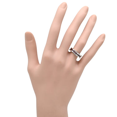 ブルガリ BVLGARI ビーゼロワン B-zero1 リング XS ホワイトゴールド K18WG ガーネット #47(JP7) リング 指輪 750 18金 WG 1バンドリング ガーネット 7号