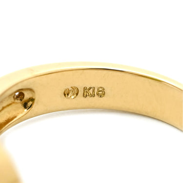 タサキ TASAKI ペリドット ダイヤ グリーン×イエローゴールド K18YG ペリドット リング 指輪 緑 TASAKI Au750 18K 18金 オーバルミックス 10号
