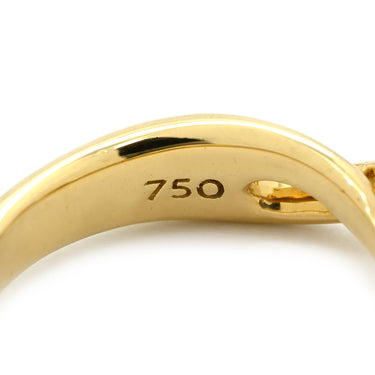 ティファニー Tiffany & Co インフィニティ イエローゴールド K18YG リング 指輪 T&Co. Au750 18K 18金 ウェーブ メビウス 希少 10号