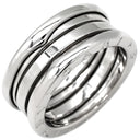ブルガリ BVLGARI ビーゼロワン B-zero1 3バンドリング ホワイトゴールド K18WG #54(JP14) リング 指輪 BVLGARI 750 18金 14号