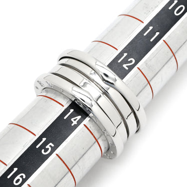 ブルガリ BVLGARI ビーゼロワン B-zero1 3バンドリング ホワイトゴールド K18WG #54(JP14) リング 指輪 BVLGARI 750 18金 14号