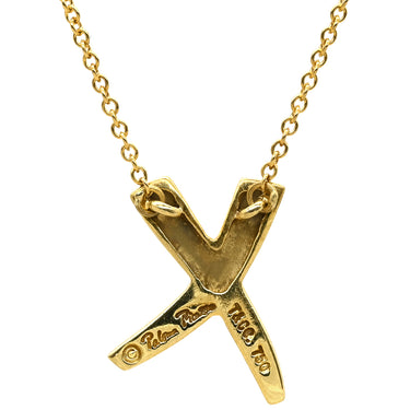 ティファニー Tiffany & Co Xペンダント キス イエローゴールド K18YG ネックレス T＆Co. 18K 750 YG パロマピカソ