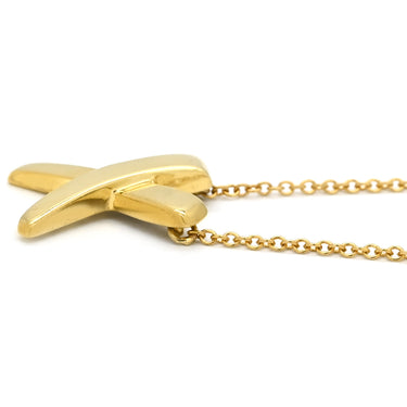 ティファニー Tiffany & Co Xペンダント キス イエローゴールド K18YG ネックレス T＆Co. 18K 750 YG パロマピカソ