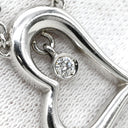 ピアジェ PIAGET ライムライト ハートネックレス ダイヤ ホワイトゴールド K18WG ダイヤモンド ネックレス PIAGET 750 K18WG ハート センターダイヤ1粒
