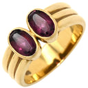 タサキ TASAKI ガーネット リング パープル×イエローゴールド K18YG ダイヤモンド ガーネット リング 指輪 TASAKI Au750 18K 18金 ロードライトガーネット 11号