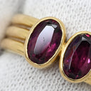 タサキ TASAKI ガーネット リング パープル×イエローゴールド K18YG ダイヤモンド ガーネット リング 指輪 TASAKI Au750 18K 18金 ロードライトガーネット 11号