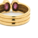 タサキ TASAKI ガーネット リング パープル×イエローゴールド K18YG ダイヤモンド ガーネット リング 指輪 TASAKI Au750 18K 18金 ロードライトガーネット 11号