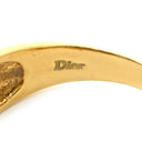 クリスチャン・ディオール Christian Dior ダイヤモンドリング イエローゴールド×プラチナシルバー K18YG Pt900 ダイヤモンド リング 指輪 Christian Dior Au750 K18 Pt900 コンビ ダイヤ1粒 1P 15号