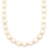 タサキ TASAKI 9.0mm パール パールホワイト×ピンクゴールド K14PG パール ルビー ネックレス 真珠 K14PG 一連 一重 アコヤ真珠 ルビー付リーフモチーフクラスプ