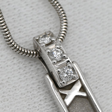 ティファニー Tiffany & Co アトラス ペンダント ダイヤモンド ホワイトゴールド K18WG ダイヤモンド ネックレス 18K 750 Ag750 ローマ数字