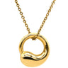 ティファニー Tiffany & Co エターナル サークル イエローゴールド K18YG ネックレス T&Co. Au750 18K 18金 YG エルサ・ペレッティ