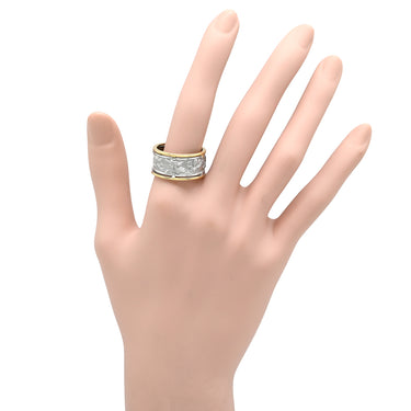カレライカレラ Carrera y Carrera ロンダ エンジェル ホワイトゴールド×イエローゴールド K18WG K18YG リング 指輪 コンビ Au750 18K 天使モチーフ マットフィニッシュ 彫刻 19号
