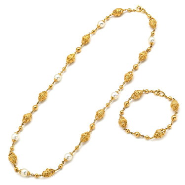 ミキモト MIKIMOTO パール ホワイトパール×イエローゴールド K18YG パール ネックレス MIKIMOTO 真珠 Au750 18K 18金 ロングネックレス ブレス 2WAY コンバーチブル