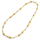 ミキモト MIKIMOTO パール ホワイトパール×イエローゴールド K18YG パール ネックレス MIKIMOTO 真珠 Au750 18K 18金 ロングネックレス ブレス 2WAY コンバーチブル