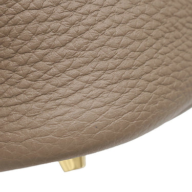 エルメス HERMES ピコタンロックMM エトゥープ トリヨンクレマンス ハンドバッグ ゴールド金具 グレージュ