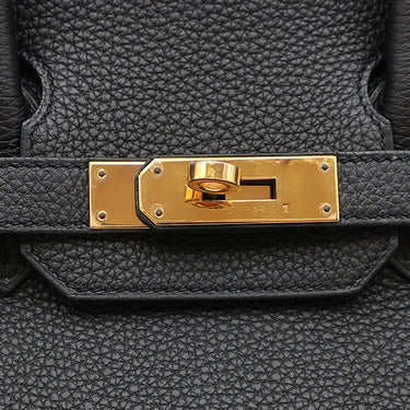 エルメス HERMES バーキン30 ブラック トゴ ハンドバッグ ゴールド金具 黒