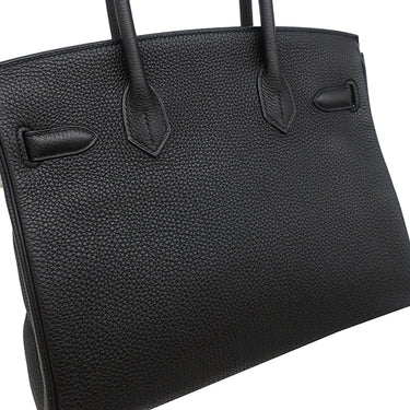 エルメス HERMES バーキン30 ブラック トゴ ハンドバッグ ゴールド金具 黒
