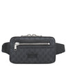 グッチ GUCCI ソフト ベルトバッグ 474293 ブラック GGスプリームキャンバス ボディバッグ シルバー金具 ウェブライン ウエストバッグ