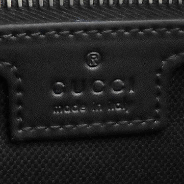 グッチ GUCCI ソフト ベルトバッグ 474293 ブラック GGスプリームキャンバス ボディバッグ シルバー金具 ウェブライン ウエストバッグ