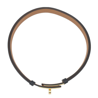 エルメス HERMES ベルト ケリー 18 H069853CC89 ブラック×ゴールド ヴォーエプソン GP ベルト ゴールド金具 新品 未使用 スライド調節 2025年製