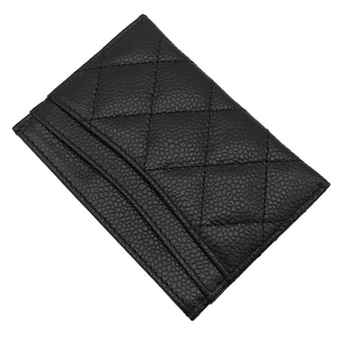 シャネル CHANEL クラシック AP0213 ブラック レザー キャビアスキン カードケース ゴールド金具 黒 パスケース 名刺入れ