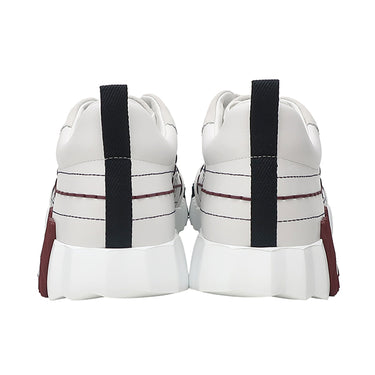 エルメス HERMES バウンシング H252886ZH90405 白 レザー ヴォーピケ シェーヴルヴェロア #41 スニーカー Hロゴ タータンモチーフ
